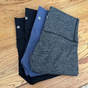 Lululemon High Times Pant BLK Sz 4 in Lux and Luon and Slate and Herring Bone OG